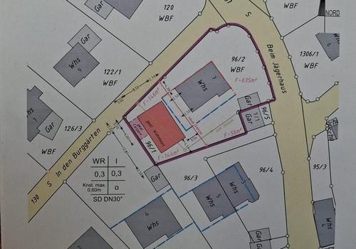 Lageplan der ca. 630qm