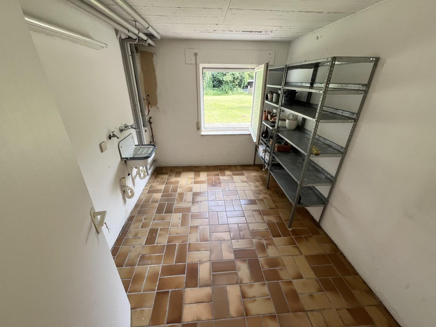 Kellerraum für Waschmaschine