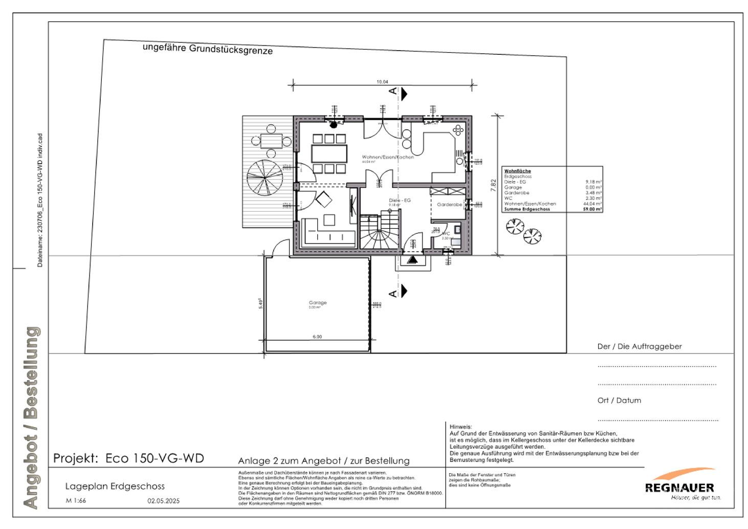 Kellergeschoss. (Seite 2)