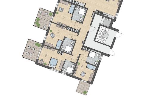 Auszug Kurz-ExposeÌ Gailingen Grundriss WG Ebene 