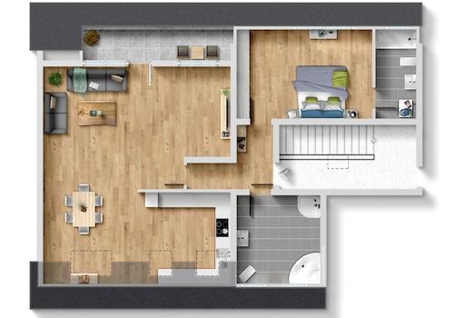 Grundriss des unteren Bereich