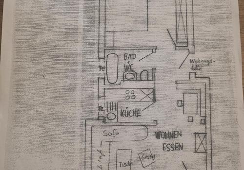 Grundriss der Wohnung