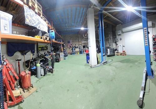 Werkstattbereich der Scheune