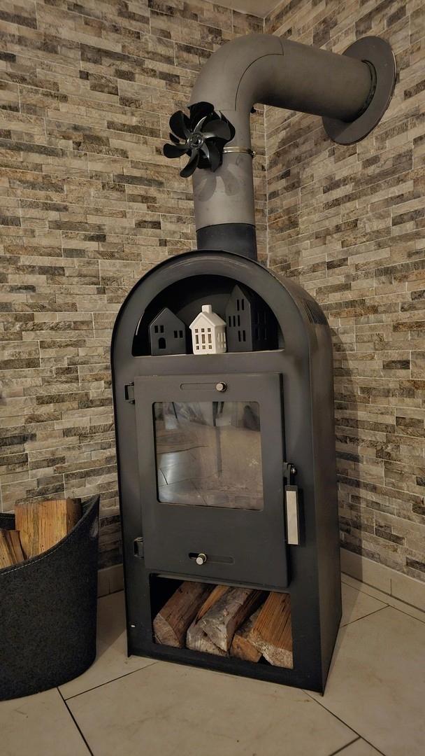 Heizofen im Wohnzimmer