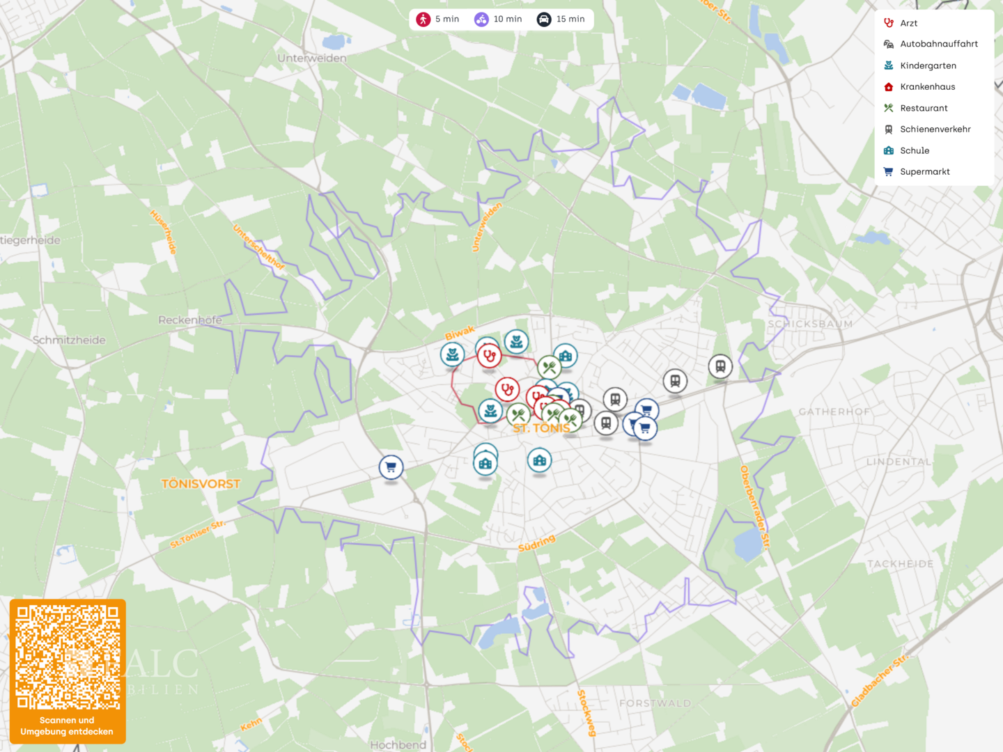 Immobilienkarte