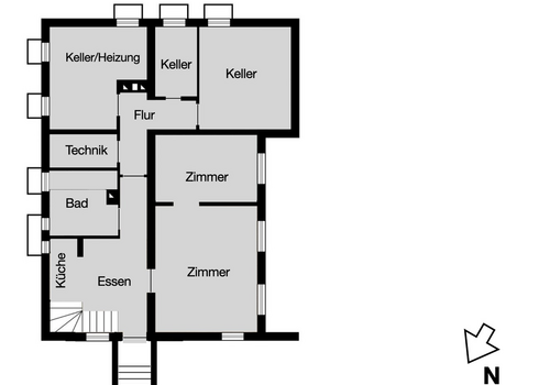 Grundriss Gartengeschoss