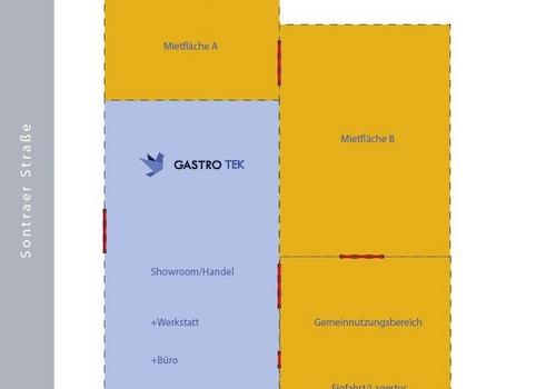 Skizze / Freifläche in Gelb