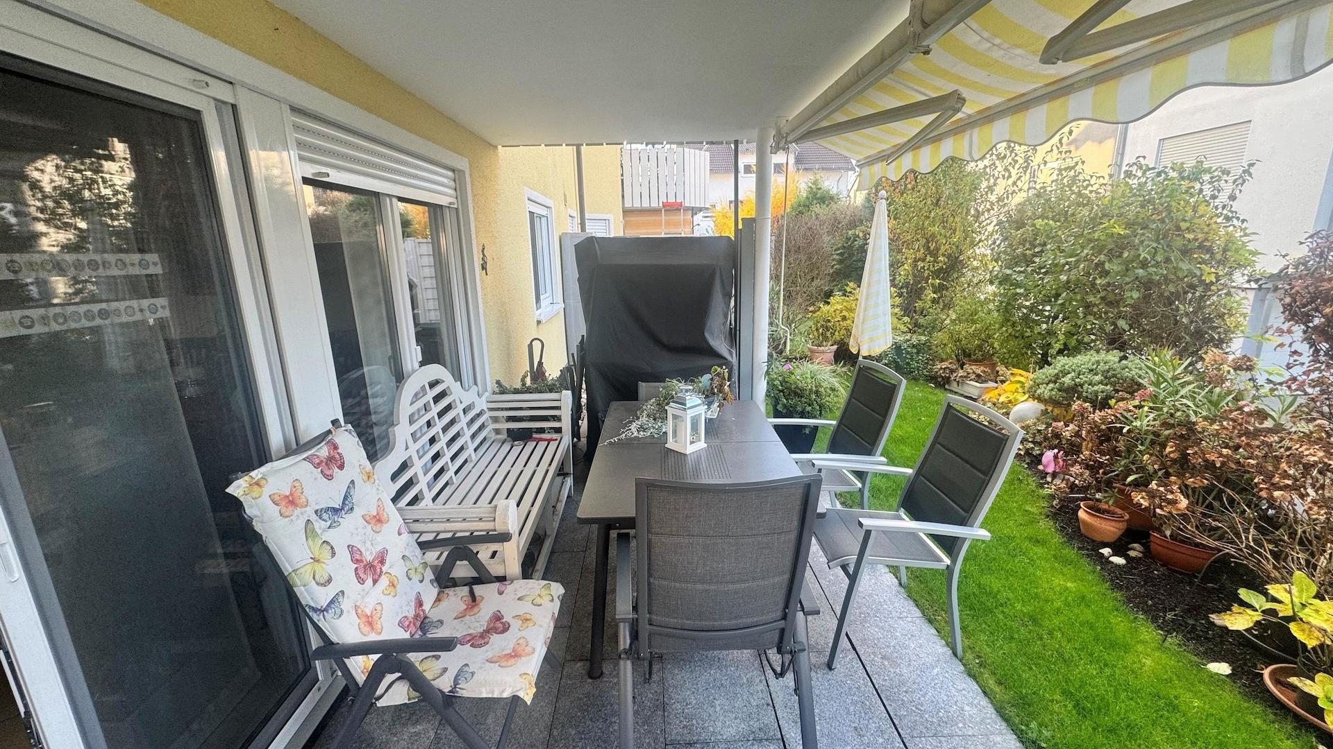 Schöne Gartenterrasse