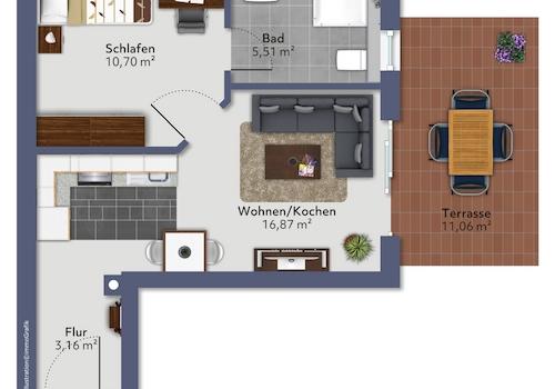 Grundriss-Möblierungsvorschlag