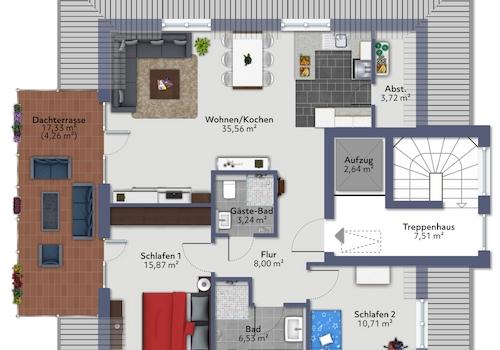 großzügige Wohnung mit Lift!