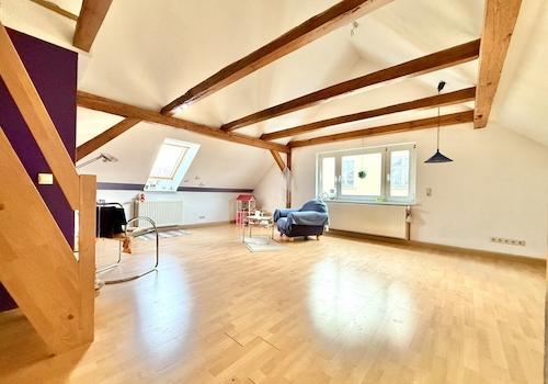 Schlafzimmer mit Schlafboden