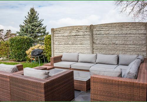 Sitzecke auf der Westterrasse