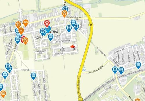 Geolyzer Kartenausschnitt