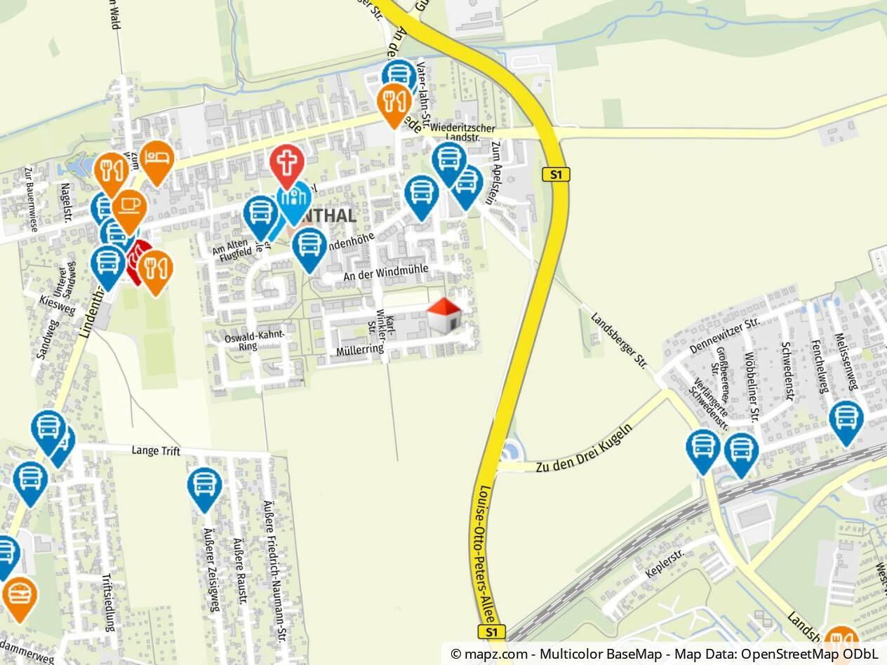 Geolyzer Kartenausschnitt