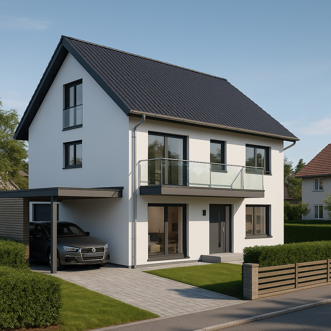 Beispielhaus Vorderseite