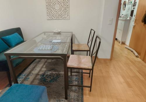 Essbereich im Wohnzimmer