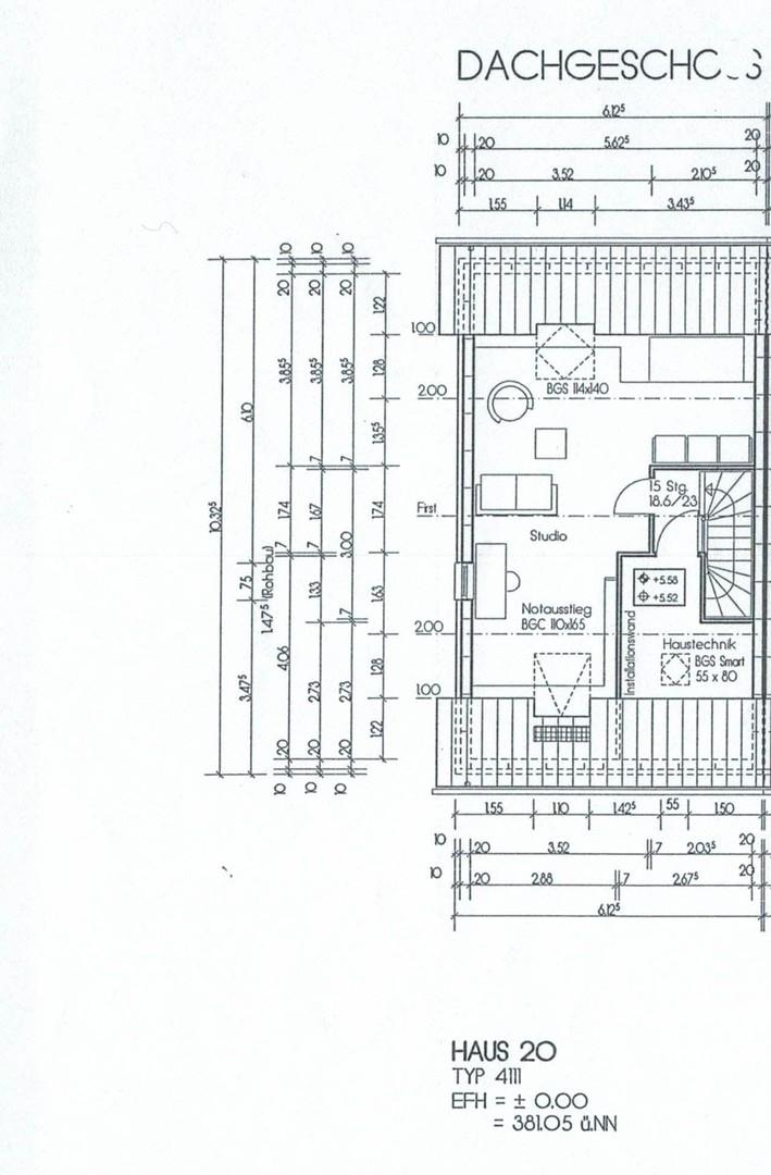 Grundriss Dachgeschoss