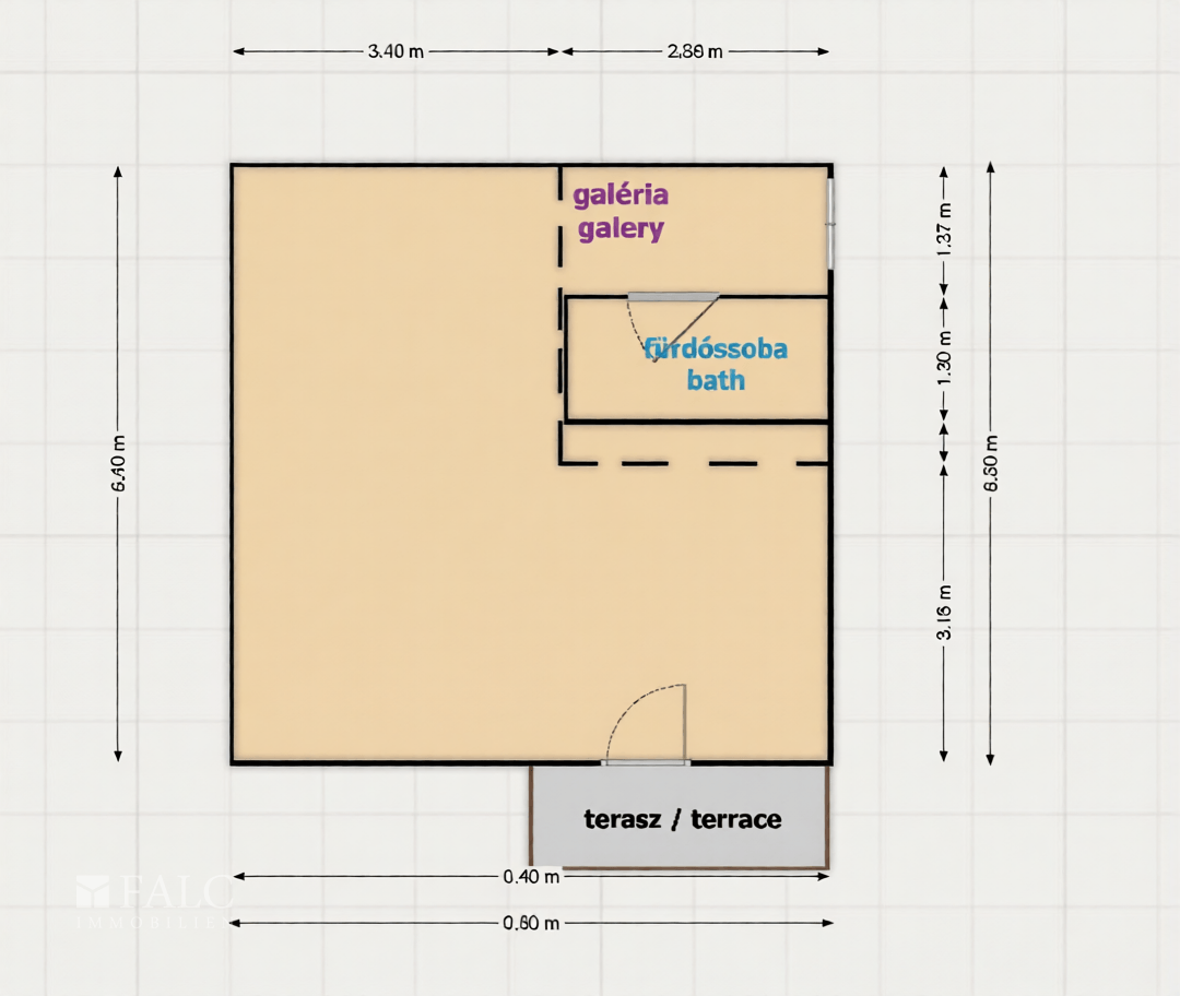 Forest House ground plan with sizes (1)