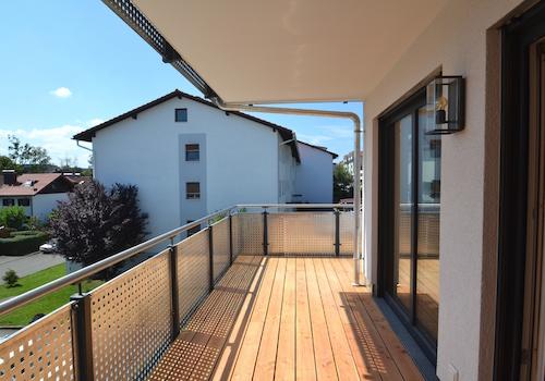 Blick nach Westen vom Balkon