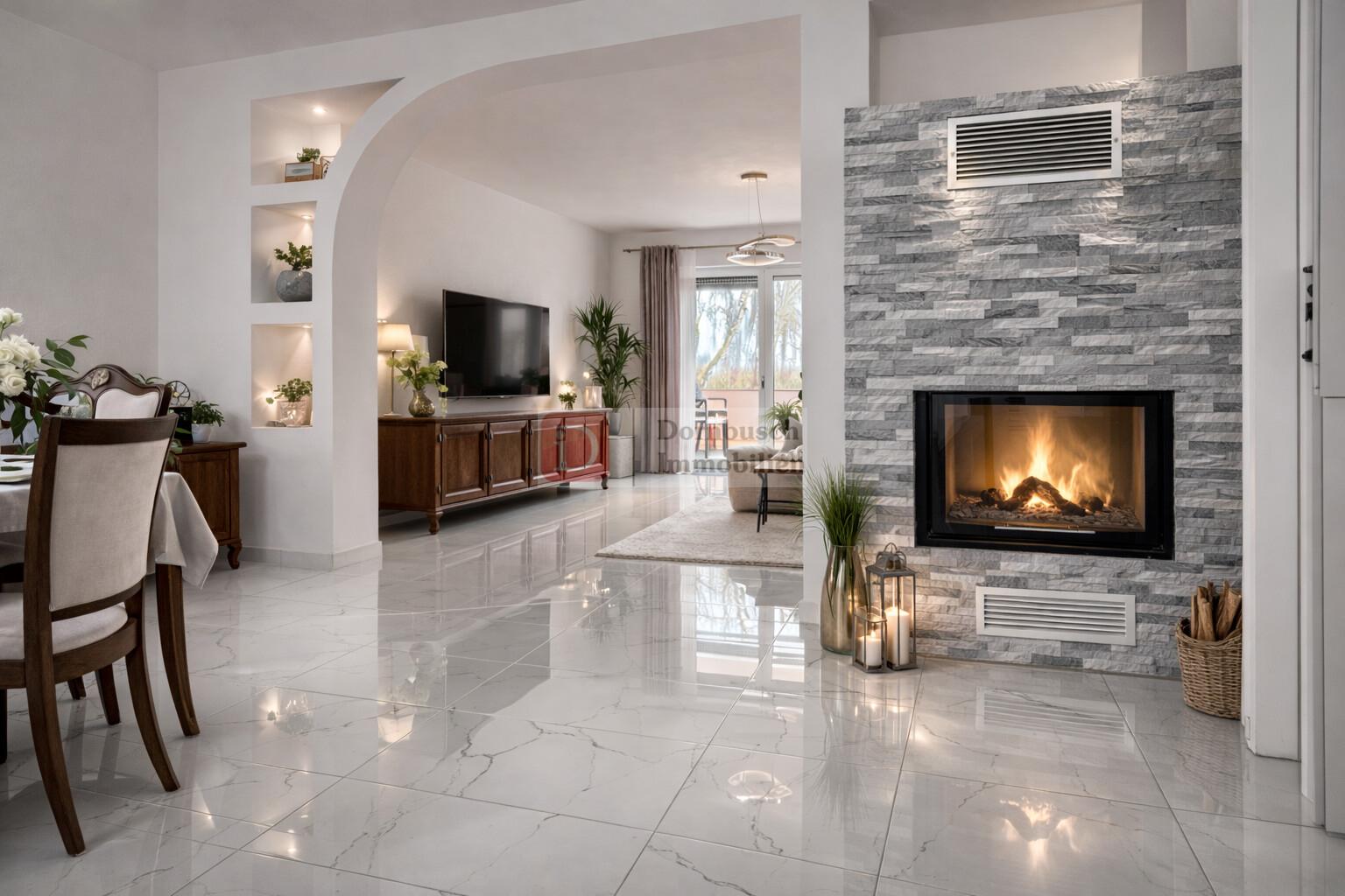 Wohn- und Essbereich - Virtual Staging