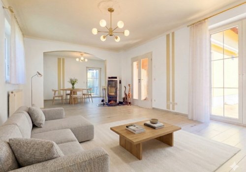 Wohnzimmer (dig. möbliert)