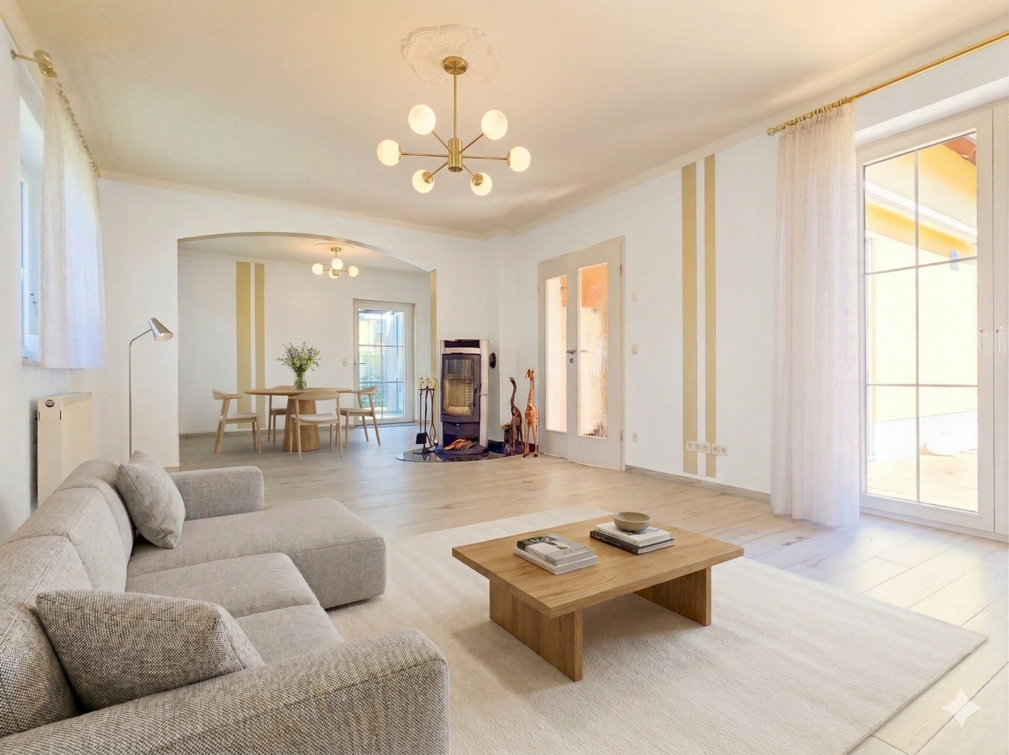 Wohnzimmer (dig. möbliert)