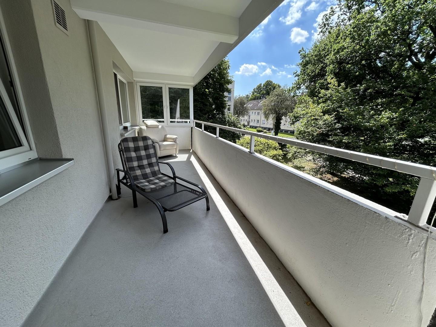 Blick Süd mit Windschutz