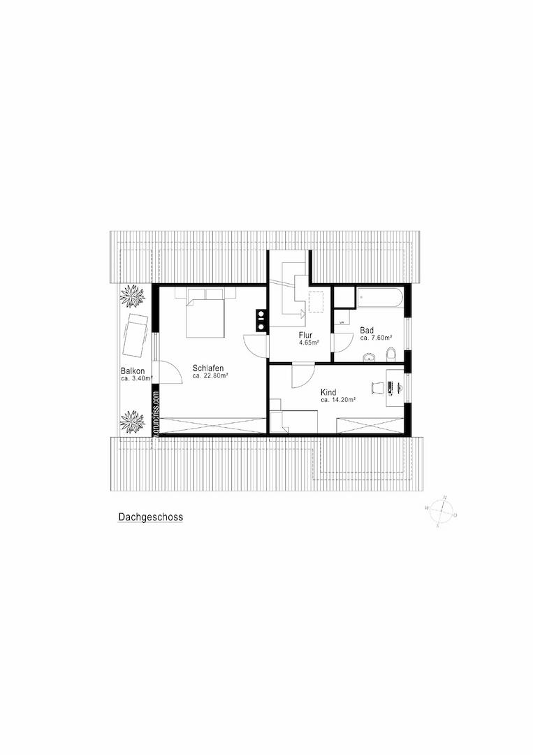 Grundriss Dachgeschoss