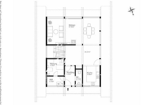 Grundriss Rückgebäude Erdgeschoss