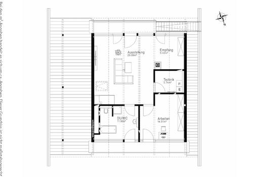 Grundriss Vorderhaus Dachgeschoss