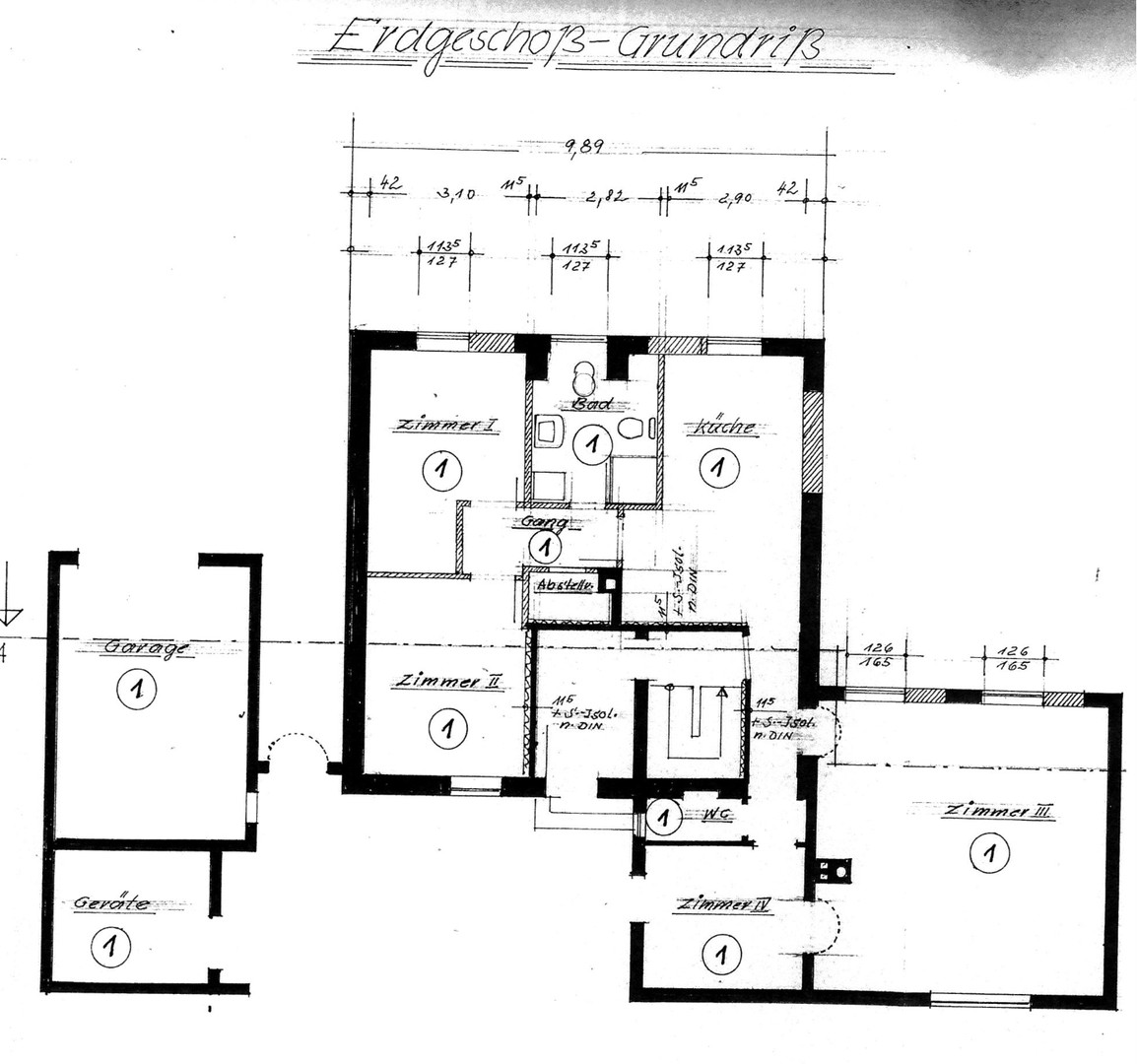 Grundriss EG & Terrasse/Garage