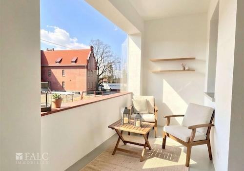 Loggia - Mögliche Gestaltung nach Renovierung (KI-Visualisierung)