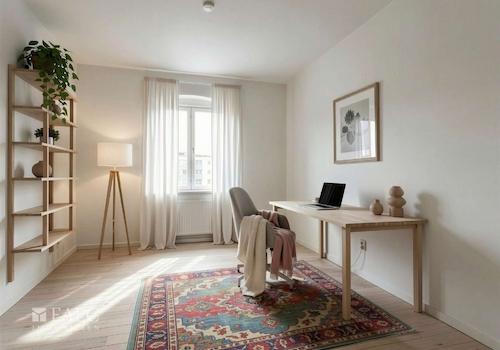 Büro - Mögliche Gestaaltung nach Renovierung (KI-Visualisierung)