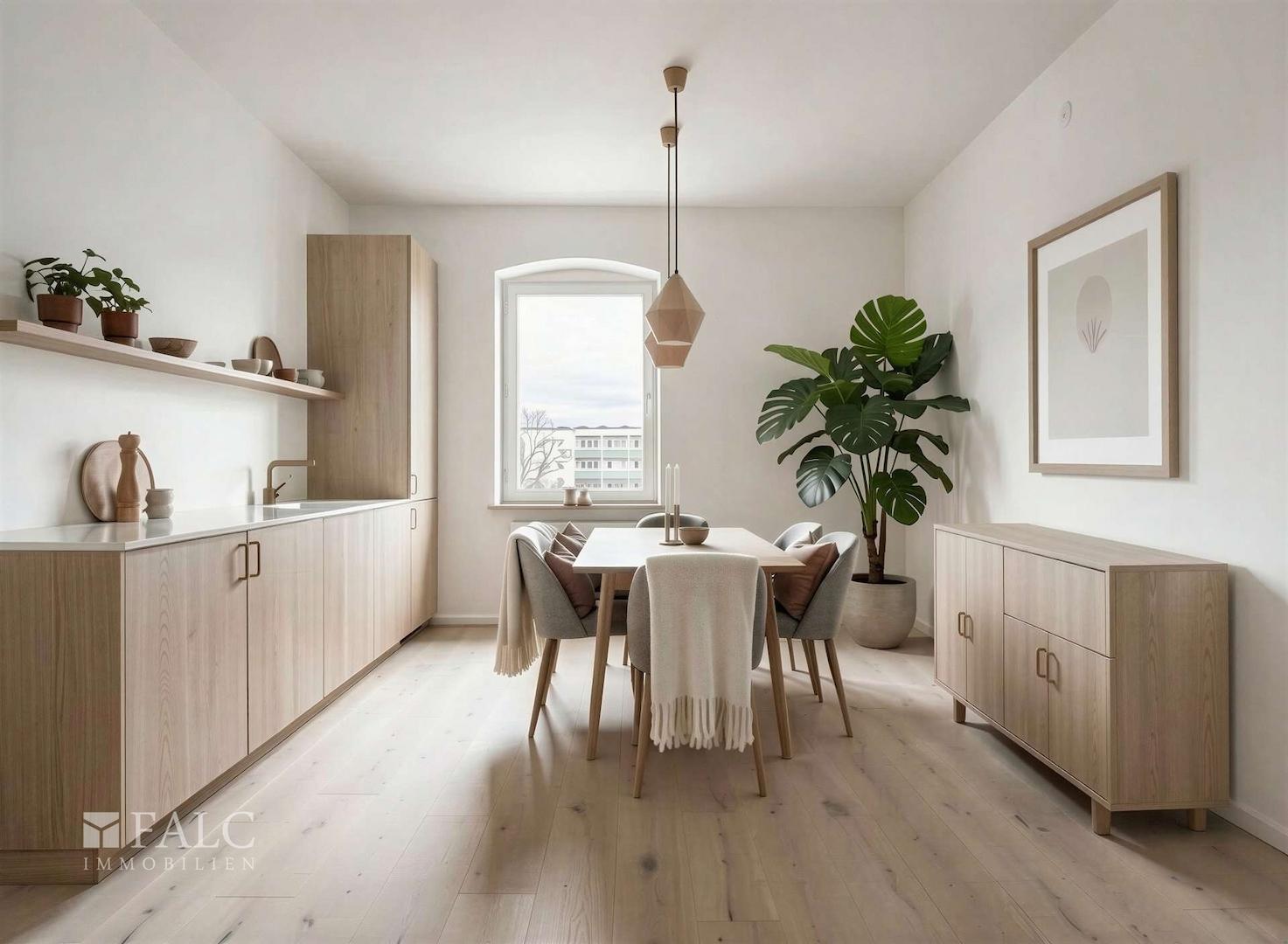 Küche - Mögliche Gestaltung nach Renovierung (KI-Visualisierung)