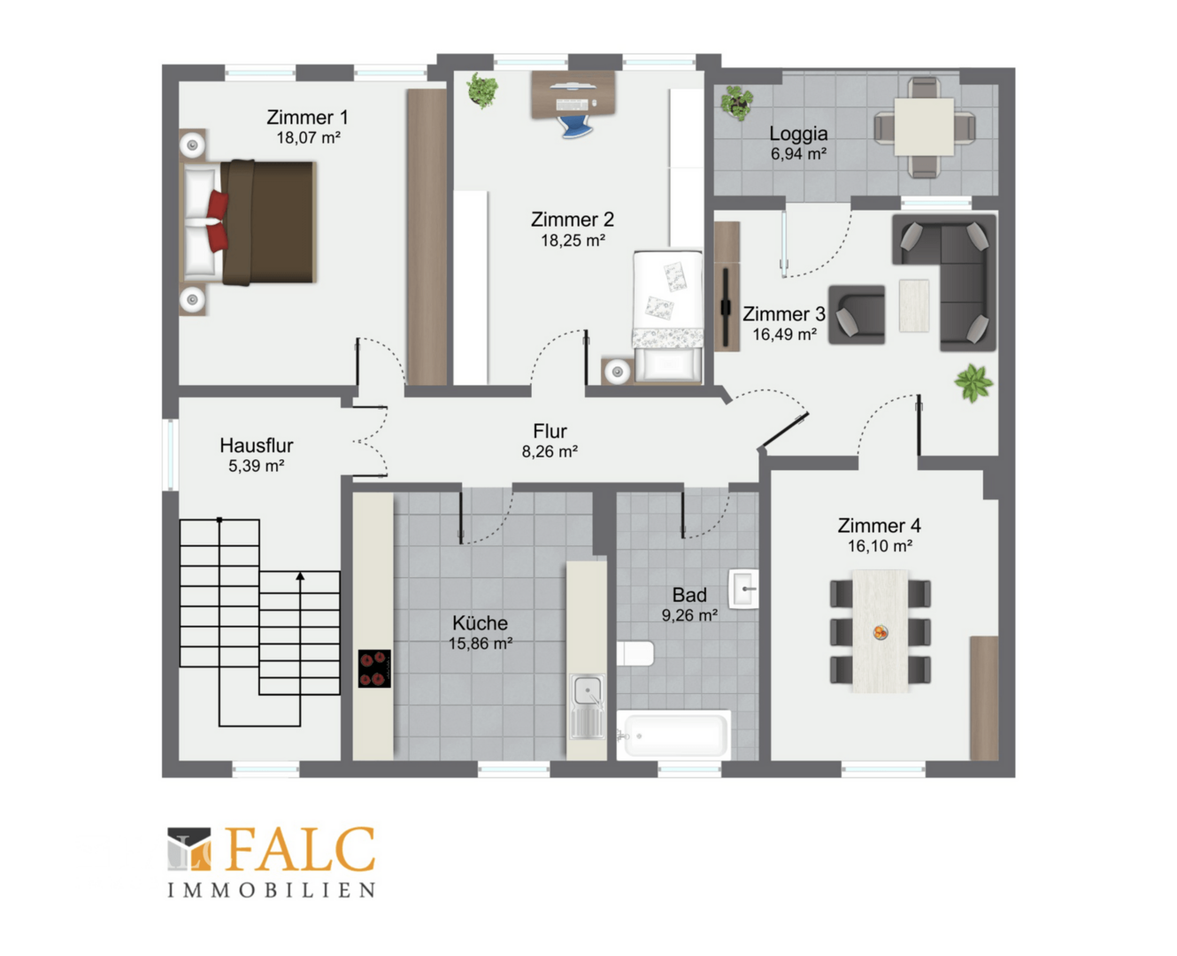 Grundriss Obergeschoss