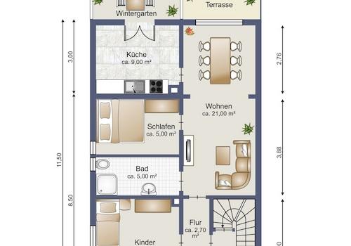 Grundriss Erdgeschoss