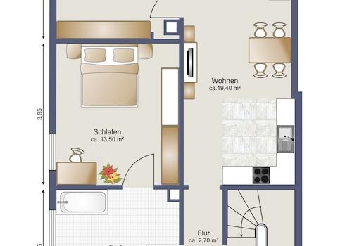 Grundriss Obergeschoss