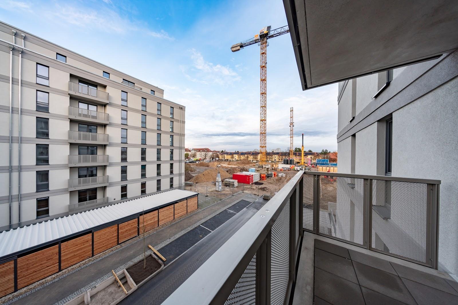 Balkon Blick Richtung Osten