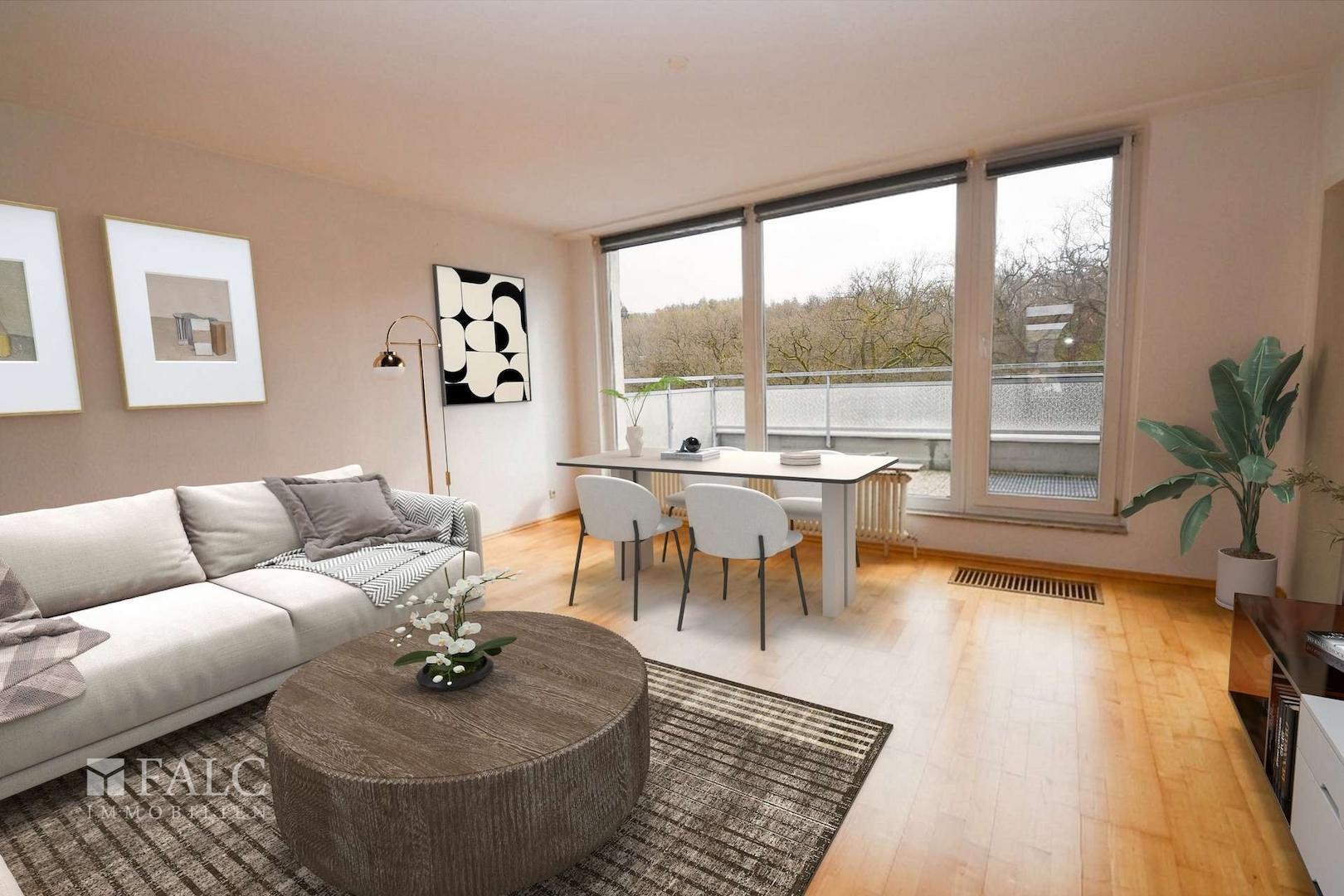 Wohnraum von Schlafzi (virtuell möbliert)