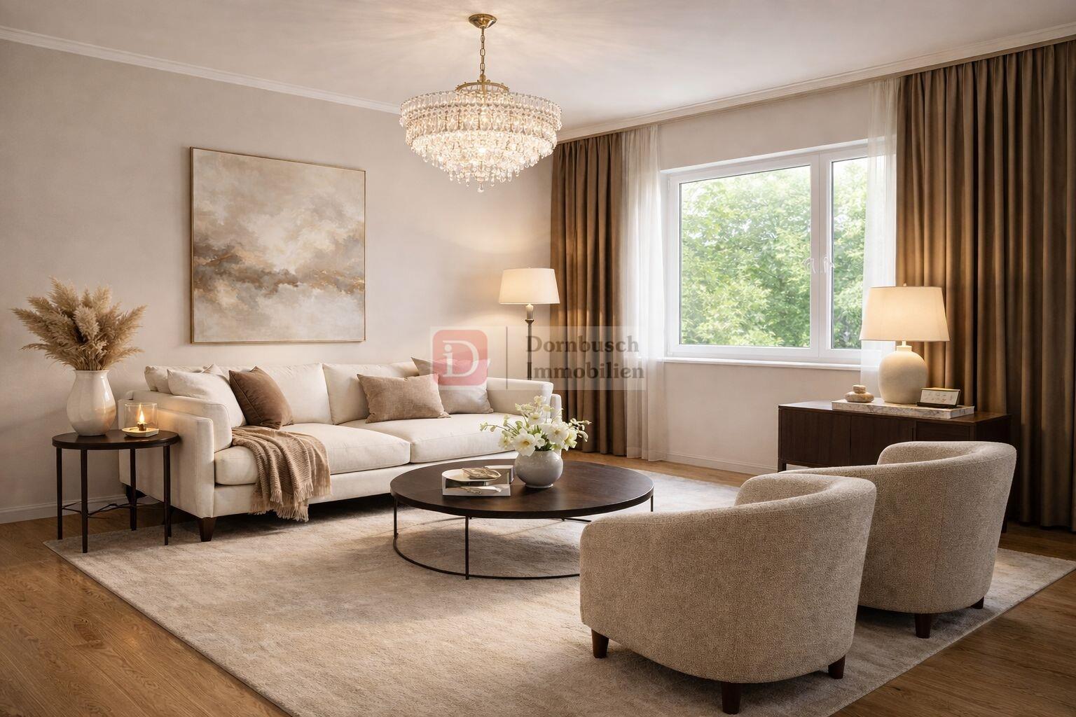 Wohn- und Essbereich - Virtual Staging