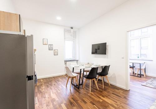 Küche/Wohn und Essbereich 