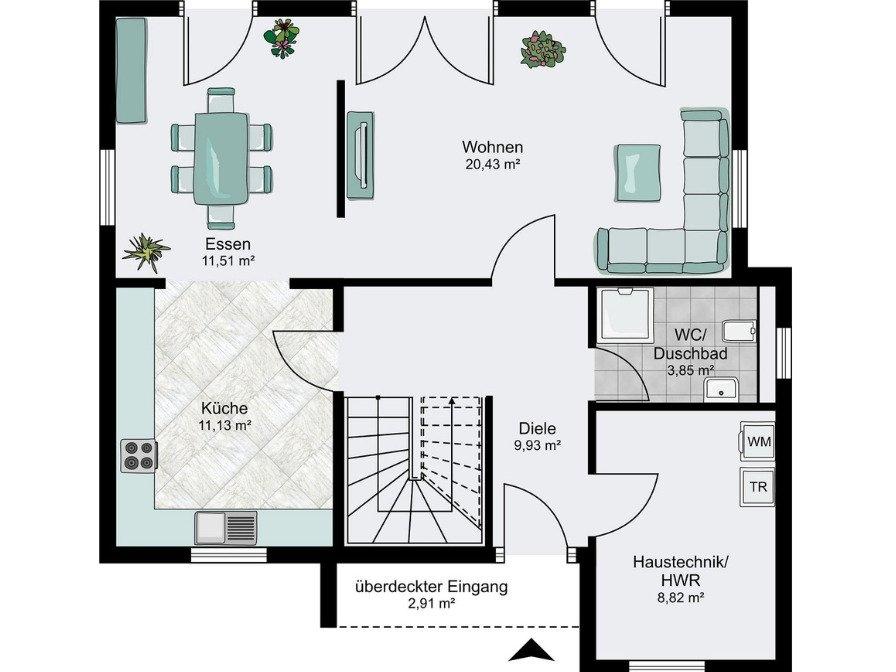 Grundriss Erdgeschoss