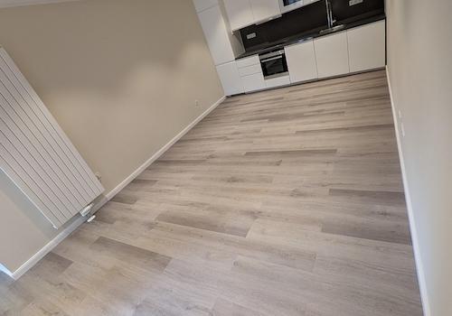 Wohnzimmer mit Küche