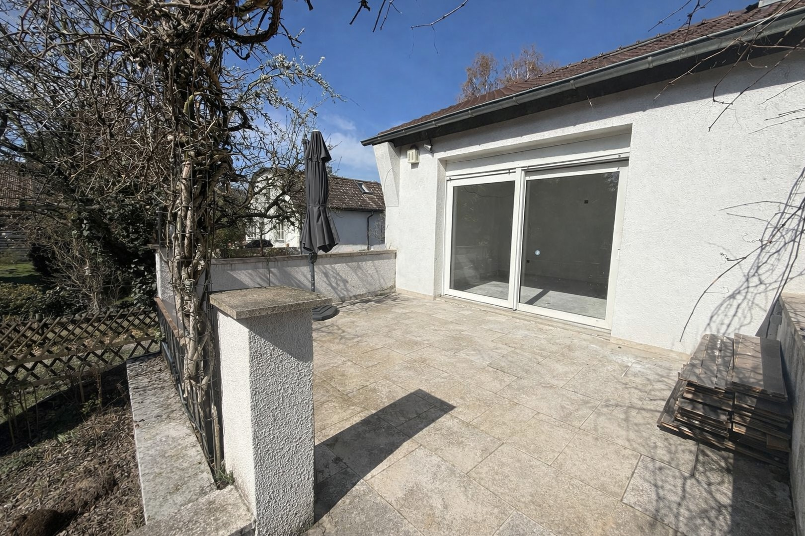 Terrasse + Tür Wohnzimmer