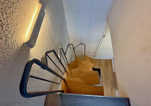 Wendeltreppe ins Dachstudio
