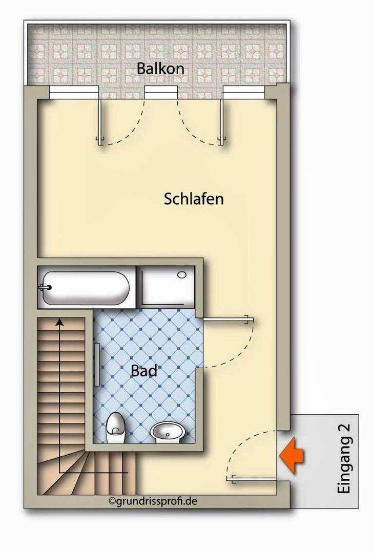 Grundriss obere Etage