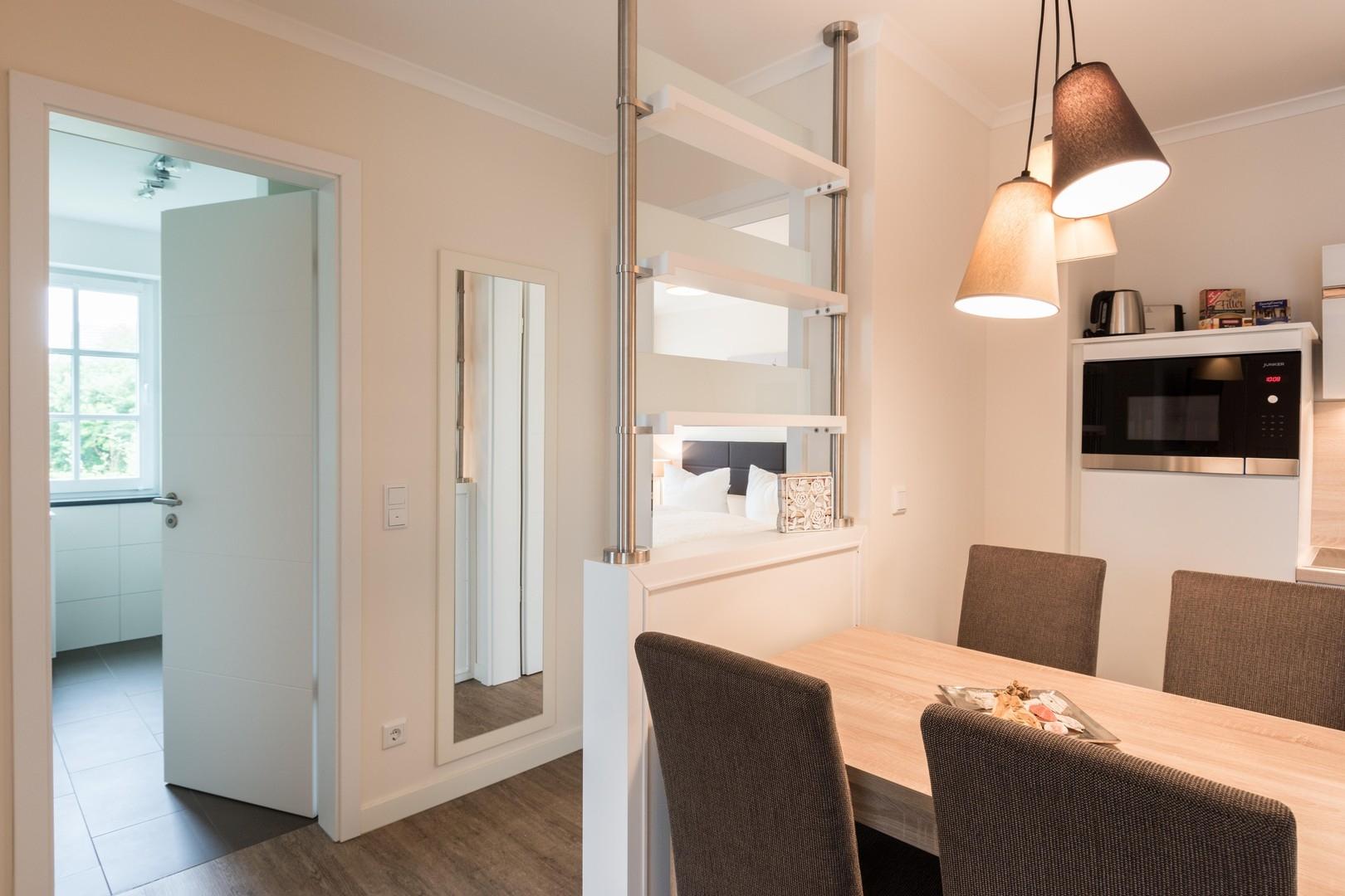 Essbereich mit Raumteiler