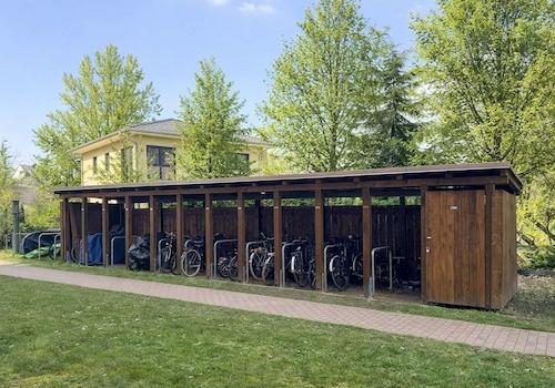 Überdachte Fahrradstellplätze