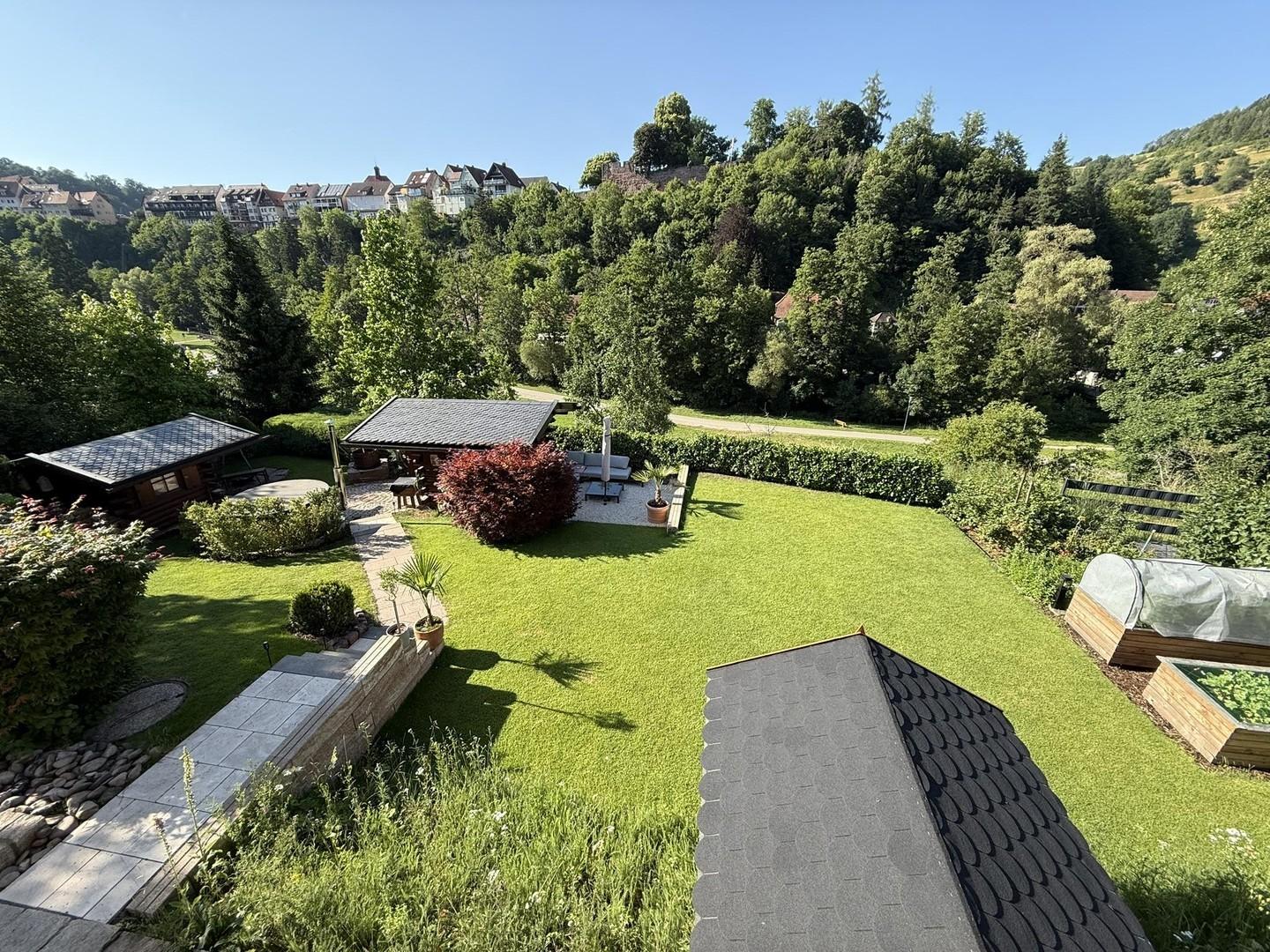 Blick von der Terrasse EG