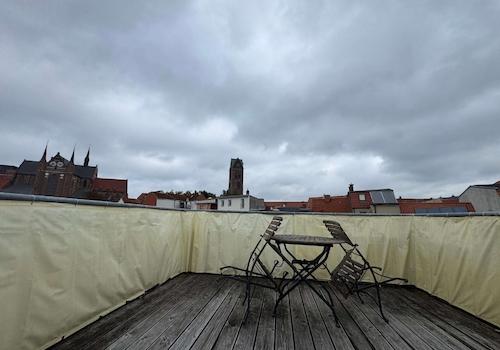 Terrasse mit neuem Sichtschutz